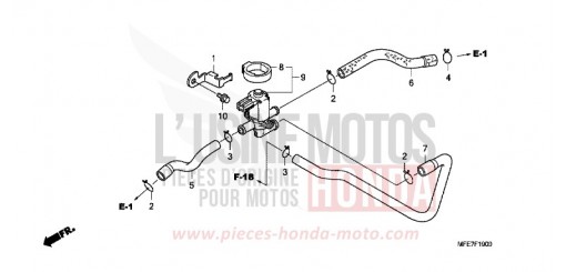 AIR INJECTION CONTROLVALVE VT750C27 de 2007